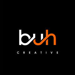 BUH Letter Initial Logo Design Template Vector Illustration