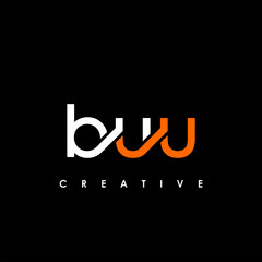 BUU Letter Initial Logo Design Template Vector Illustration
