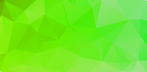 Green vivid geometric abstract bright green blurred mosaic wallpaper with triangle shapes for banner