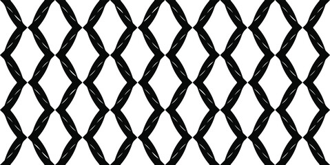 Fototapeta premium vector pattern with diagonal elements. abstract ornament for wallpapers and backgrounds. Black and white colors.
