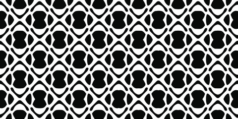 Fototapeta premium vector pattern with diagonal elements. abstract ornament for wallpapers and backgrounds. Black and white colors.