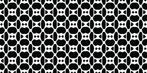 vector pattern with diagonal elements. abstract ornament for wallpapers and backgrounds. Black and white colors.
