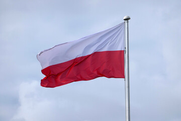 Fototapeta na wymiar polnische Nationalflagge