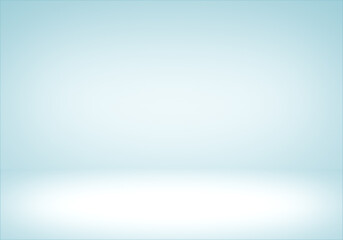 Obraz premium Abstract light blue white gradient studio room background.displays for present product.