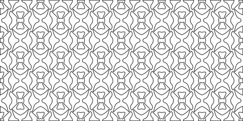 vector pattern with diagonal elements. abstract ornament for wallpapers and backgrounds. Black and white colors.