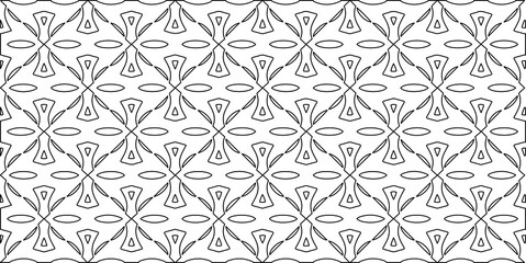 vector pattern with diagonal elements. abstract ornament for wallpapers and backgrounds. Black and white colors.