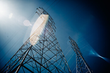 power lines in Tennessee near Chattanooga