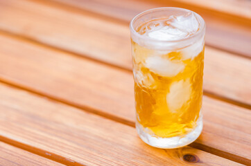 Japanese traditional barley ice tea