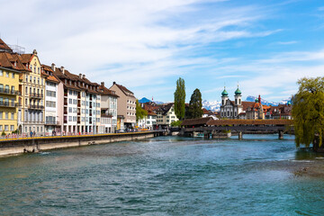 City center of Lucerne, Switzerland