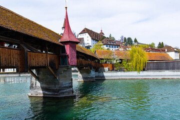 City center of Lucerne, Switzerland