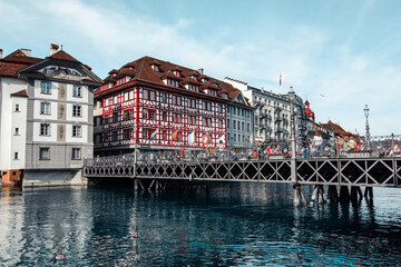 City center of Lucerne, Switzerland