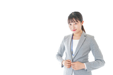 オフィスで働く若いビジネスウーマン