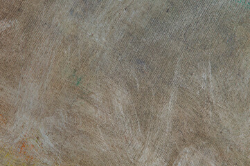 abstract faded multicolored background resulting from washing off paints from canvas, short focus. Not an art object, temporary effect.