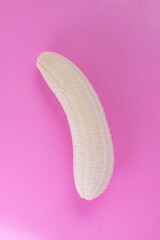 Banana on the pink background