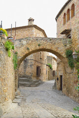 Ciudad medieval de Peratallada, Gerona España