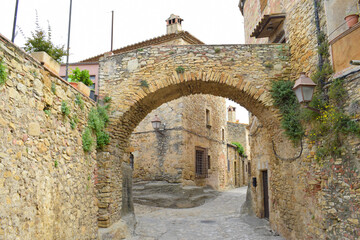 Ciudad medieval de Peratallada, Gerona España
