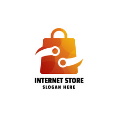 Internet Store Gradient Logo Template