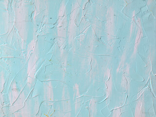 Texture of white-blue wall close up