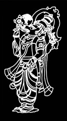 a beautiful dark art illustrations of indian gods and goddesses