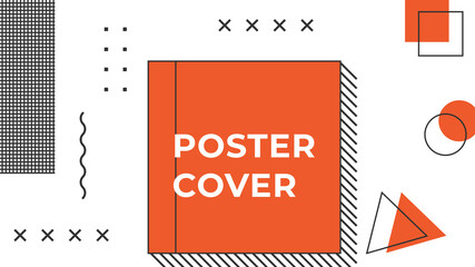 Abstract geometric background and geometric seamless pattern. Memphis style element. Modern colored background. Abstract background made with geometric circles with colorful Memphis style
