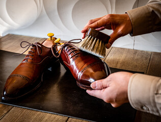 Image photo of shoe shine	