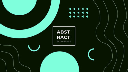 Obraz premium Modern colored black Memphis background. Abstract motion concept backgrounds set. Fluid and liquid template. Memphis pattern. Color shapes. Design elements for banners, posters, invitations