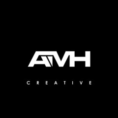 Fototapeta premium AMH Letter Initial Logo Design Template Vector Illustration