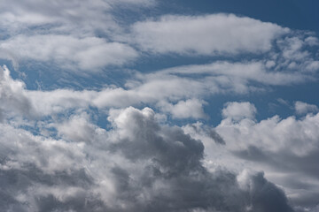 Fototapeta na wymiar Spectacular clouds in the sky