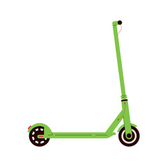 Electric scooter icon. Modern eco urban transport. Flat vector illustration isolated on white background. © Olha