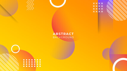 Dynamic orange background gradient, abstract creative scratch digital background, modern landing page concept vector, with line and circle shape. Abstract orange background. Geometric element design