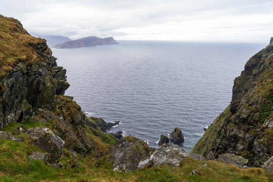 The Norwegian island of Runde in the Atlantic Ocean in the municipality of Her&oslash;y