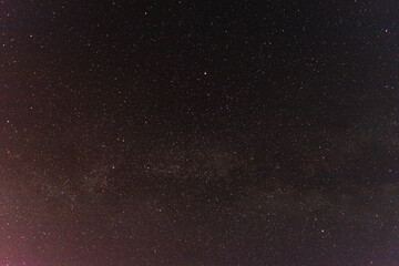 Night sky with bright multicolored stars. Background.