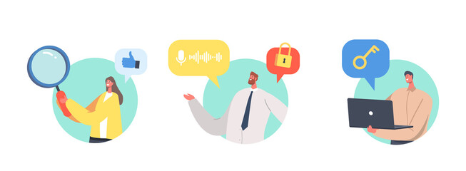 KYC, Know Your Customer, Business Verifying of Clients Identity and Assessing their Suitability, Tiny Businesspeople