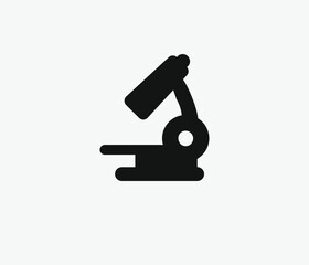 Microscope vector icon. Editable stroke. Symbol in Line Art Style for Design, Presentation, Website or Apps Elements, Logo. Pixel vector graphics - Vector