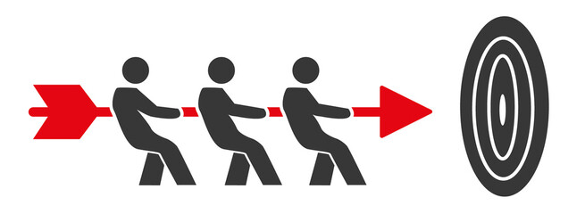 Teamwork Vector illustration concept on white background