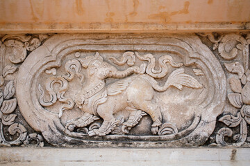 Sculpture In Wat Phra Sing Waramahavihan is a Buddhist temple in Chiang Mai, Thailand