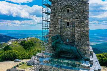 Bulgaria, Shipka Monument, part reconstruction.