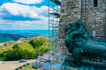 Bulgaria, Shipka Monument, part reconstruction. - 437937790