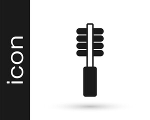 Black Toilet brush icon isolated on white background. Cleaning service concept. Vector