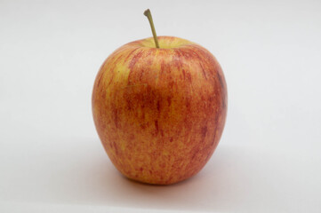 Red apple on white background