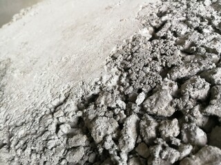 Concrete honeycomb close up