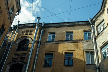 Fototapeta premium View of typical buildings in St. Petersburg, Russia.