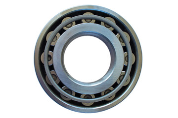 Roller bearing close-up on a white background. Isolated.
