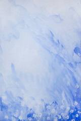 Blue sky with blowing wind. Cloud vertical wallpaper. Background with copy space. Organic environment nature concept.