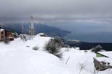 View of Yalta from Ai-Petri mountain peak