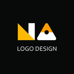 na letter for logo design, n and a letter logo design template - obrazy, fototapety, plakaty