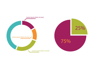  2d Stock market online business concept. business Graph 
