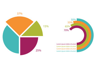  2d Stock market online business concept. business Graph 