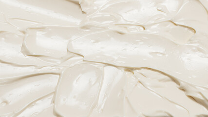 White whipped cream texture.