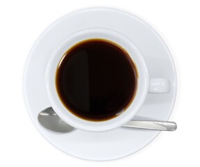 コーヒー 飲み物 イラスト リアル 俯瞰 真上 スプーン